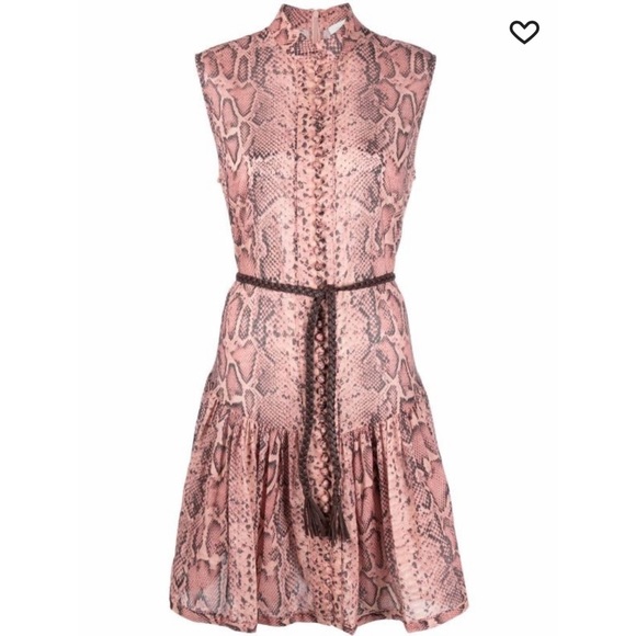 Zimmermann Dresses & Skirts - Zimmermann snake-print flared sleeveless dress